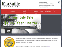 Tablet Screenshot of markvillefitness.net